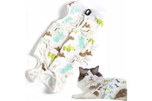CGLRybO Katzenbody Nach Op Anti-leckende Cat Professional Recovery Anzug Hunde Katze Kleidung Nach Kastration Alternative Chirurgischer Erholungsanzug für Bauchwunden oder Hautkrankheiten