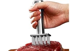 AIHOMO Meat Tenderiser Needle Mallet: Heavy Duty 304 Stainless Steel | One-Piece Design for Steak, Beef & Chicken | BBQ & Grill Essential​