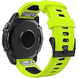 MoKo Cinturino Compatibile con Garmin Fenix 7/7 Pro/6/6 Pro/5/5 Plus/Instinct Solar/Instinct 2/Forerunner 965/955, Quick Fit 