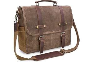 NEWHEY Herr laptop axel kanvas messengerväska vattentät dator portfölj anteckningsbok vintage skolväska designer skola arbetsväskor 15,6 läder