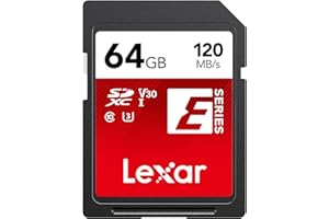 Lexar Carte SD 64 Go, Carte Mémoire Flash SDXC UHS-I, Jusqu'à 120 Mo/s en Lecture, U3, V30, C10, Full-HD et 4K UHD (LSDESXX064G-BNNNG)