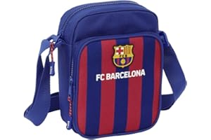 ms móvil shop Barcelona FC Sac à bandoulière officiel | Polyester résistant | 3 poches | Ultra léger avec sangle réglable | Idéal pour l'école, les voyages et le sport | Produit sous licence pour fans