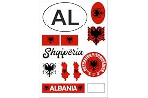 APROM Albania - Adesivo per auto, moto, bandiera tuning