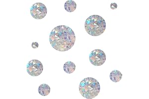 EONBES Prisma-Fensteraufkleber für Vogelschläge, Anti-Kollisions-Aufkleber, Stoppt Vögel, die in Fenster fliegen, (Kreis, 15 Stück)