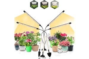 Lampka do roślin Niello, rosnąca lampa roślin, pełne spektrum wzrostu z automatycznym timerem 3H/9H/12H, 3 tryby i 10 poziomów ściemniania dla sadzonek i sukulentów