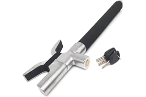 KRASER WA839B Blokada kierownicy, zamek samochodowy o wysokim poziomie bezpieczeństwa 3 klucze, uniwersalny drążek antykradzieżowy do samochodu typu SUV Van Truck