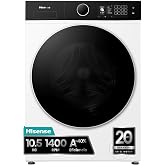 Hisense WF5I1045BWQ &ndash; Washing Machine, KitchenFit, 10.5 kg, 1400rpm, Depth | AlxAnxFn 84.5x59.4x55cm, White, WiFi, Inverter,