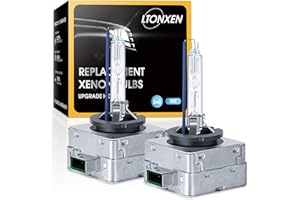 LTONXEN Ampoule D3S Xenon HID 8000K Bleu Froid Lampe 12V 35W pour Voiture Phare Remplacement Kit, Garantie de 2 Ans. (2 Pcs)