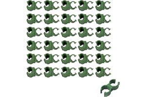 Losxuido 50PCS Stabverbinder Plant Clips Zum Verbinden einzelner Pflanzstäbe Multifunktionsclip Stabverbinder Pflanzstabbefestigung Clips Pflanzenstütze Stabverbinder Zum Verbinden (11mm)