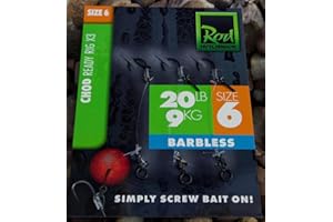 Ready Tied Chod Rigs - 3pcs - Size 2 Micro Barb Rod Hutchinson Fishing Tackle