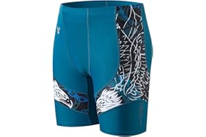 HUGE SPORTS Men's Swim Shorts Compression Swimming Jammer Cool Dry Active Swimsuit Swimming Athletic Workout Running Shorts Beast Layer