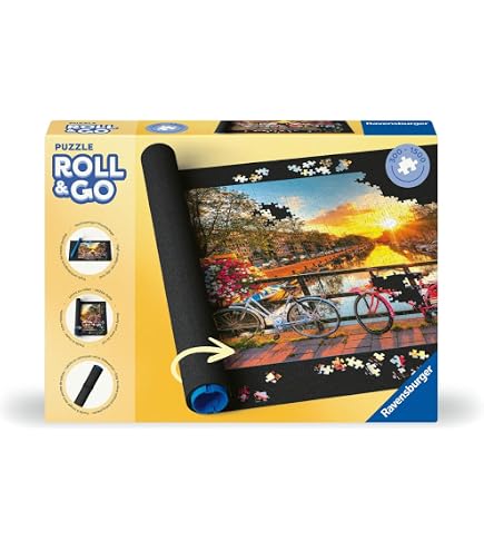 Diset 01012 Puzzle & Roll - Tappetino Per Conservare Puzzle In Corso Da 500 A 2000 Pezzi, Riponibile In Verticale - 6
