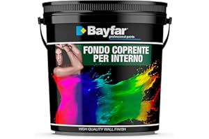 BAYFAR, GRUPPO SAMMARRO Fondo per pareti primer murale bianco coprente per pittura e decorativi - Bayfar (1 Litro)