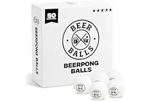 OVANA Beer Pong Bälle 40 mm in Wettkampfqualität - Tischtennisbälle für Bierpong (2,7g) Trinkspiele & Partyzubehör – Offizielle Größe, ideal für Feiern, Studentenpartys & Festivals