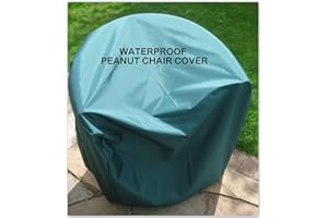 DIOVERDE Zippy Waterproof Fabric Banana Chair Cover - Dark Green - also fits Peanut - Moon - And large shaped chairs - Garden furniture