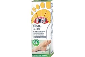 Prep, Crema Rigenera Talloni, Crema Idratante per Talloni Screpolati, Ammorbidisce e Nutre la Pelle, a Base di Burro di Karitè, Pantenolo e Vitamina E, Assorbimento Rapido, Formato 75 ml