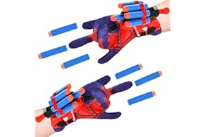 Niumowang Launcher Handschuh, Spiderman Web Shooter, Launcher Handschuh Spielzeug, Kinder Kunststoff Cosplay Handschuh, Spider Hero Handschuhe für Kinder