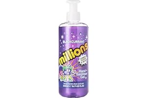 OCEAN FREE Millions Hand Sanitiser Gel | Eliminates 99.999% of Bacteria | 70% Alcohol | Scented & Fruity Fragrance (Blackcurrant, 500ml x1)