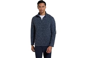 Mountain Warehouse Snowdon Mens Micro Fleece Top - Warm, Breathable, Quick Drying, Zip Collar Fleece Sweater, Soft & Smooth Pullover - For Spring Summer, Travelling, Walking