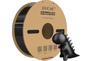 JAMG HE Filamento PETG ad alta velocità 1,75 mm (nero, 1 kg)
