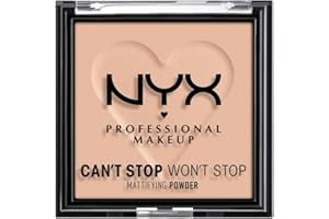 NYX Professional Makeup Can't Stop Won't Stop Mattifying Powder, Matte Finish, Medium