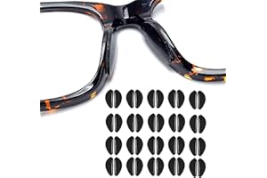 PLABBDPL 20 Paia Naselli per Occhiali Antiscivolo Occhiali Silicone, Nasello Antiscivolo Comodi per d'Aria, Naselli Adesivi per Occhiali, Cuscinetti per Occhiali a Pieno Occhiali da Sole, A