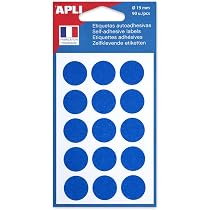 288 Pastilles Adhésives Rouges 20 Mm - Autocollants Ronds PVC, Résistants à L'eau Et Aux UV, Pour Intérieur Et Extérieur