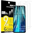 NEW'C 3 Pezzi, Vetro Temperato per Xiaomi Redmi Note 8 Pro, Redmi 9, Pellicola Prottetiva Anti Graffio, Anti-Impronte, Senza 