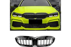 Hengjiayao G20 G21 Griglia radiatore per BMW serie 3 G20 G21 Nero Rene G20 Sport Grill G21 Anteriore renale Doppia griglia 2019 2020 2021 2022 (For 3er G20 2019-2022)