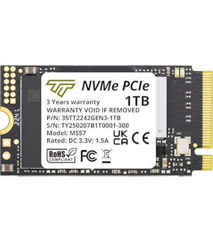 DATO DP342 1TB M.2 2242 PCIe Gen3x4 NVMe 1.3 SSD Internal Solid