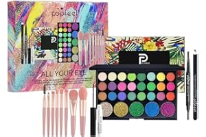 Joyeee Makeup Kit All-in-one Girls Makeup Gift Set for Women Full Starter Cosmetics Kit, Include Eye Brushes Set, Eyeshadow Palette, Eyebrow Pencil, Mascara, Eyeliner Pencil, SET002D
