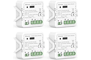 Alexa przełącznik do rolet z przekaźnikiem z funkcją procentową, Maxcio Wlan, programator czasowy do rolet elektrycznych zasłon, sterowanie roletami, przełącznik kompatybilny z Alexa, Google Home, Smart Life