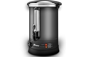 TRESKO® Bollitore per Vin Brulè 10L / 1500W Automatica da Cucina in Acciaio Inox Bollitore Vin Brulè Dispenser di Bevande Calde Distributore di Acqua Calda