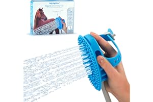 Aquapaw Outil de bain pour chevaux 5 en 1 et étrille pour le lavage et le toilettage | Idéal pour les chevaux, le bétail et les gros chiens