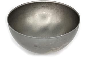 UHRIG Hemisphere Bowl Demi-boule creuse en fer, diamètre 12cm Demi-boule, par exemple pour la décoration du jardin, du jardin et bien plus encore. Ø 120 mm