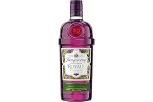 Tanqueray Blackcurrant Royale Distilled Gin | 41.3% vol | 70cl | with Blackcurrants & Vanilla | Flavoured Gin with Floral Notes | Enjoy in a Gin Glass with Ice & Tonic