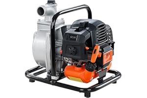 FUXTEC gasolina bomba de agua FX-WP143 con 8.000 l produción y max. Gartenpumpe Teichpumpe Förderhöhe 30 m