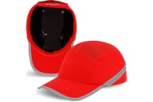 BWOLF TRIVOR Casquette de Securite Casquette Securite Homme Casquette Coque Securite Casquette Rafraichissante ABS en 812 avec Bandes Réfléchissantes…