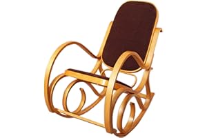 Mendler Fotel bujany M41 z drewna ~ dąb, materiał ciemnobrązowy