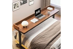 DSEWTEZXI Höhenverstellbar Schlafzimmer betttisch, modern laptoptisch mit Rollen, Standing Desk auf Rollen, Mobile computertisch auf Rollen, pflegebett beistelltisch, für Zuhause und das Büro.