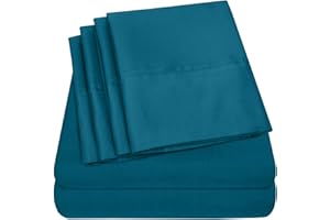 SWEET HOME COLLECTION Prześcieradła na łóżko king size - 6-częściowy zestaw pościeli 1500 Supreme Collection delikatna szczotkowana mikrofibra głęboka kieszeń king size zestaw pościeli - 2 dodatkowe poszewki na poduszki,