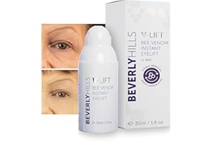 BEVERLY HILLS V-Lift Instant Eye Lift and Tuck Bee Venom Serum for Treating Puffy Eyes, Dark Circles, and Wrinkles