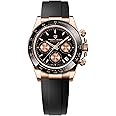 Pagani Design Men's Quartz Watch Sapphire Glass Chronograph Stainless Steel Waterproof Luminous Japanese Movement
