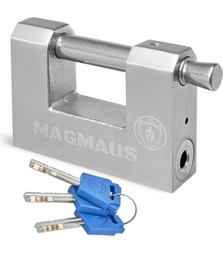 Cisa 28550-66-0 Lucchetto Rettangolare Monoblocco Per Serrande Acciaio 66 Mm 8015345078913 - Foto 4