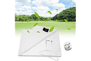 IPALAMILA Grounding Bed Sheet - Neutralizes Static Electricity, 10% Silver Fiber & 90% Organic Cotton for Natural Wellness (White 68 * 132cm)