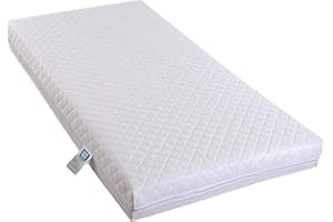 NIGHT COMFORT NightComfort Soft Waterproof Baby Toddler Cot Bed Quilted Mattress Zipped Cover (Cover Only,140cm x 70cm x 13cm)