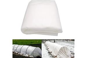 LINSOCLE 1.5m x 10m Voile Hivernage, Housse d'hivernage pour Plantes 40 g/m², Toison Non-tissée Voile d'hivernage pour Protéger Les Plantes en Extérieur du Gel - Résistant aux UV et indéchirable