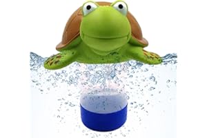 KAPAUNN Schildkröte Chlordosierschwimmer | Krokodil Pool Dosierschwimmer Für 1- Und 3-Zoll-Tabletten | Dosierung Pool Chemischen Spender | Chlor Dosierer Chemikalien Spender Für Alle Tabs Und Chlortabletten
