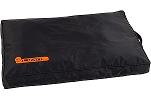 KARLIE Coussin No-Limit en Teflon noir 80 cm x 55 cm x 8 cm