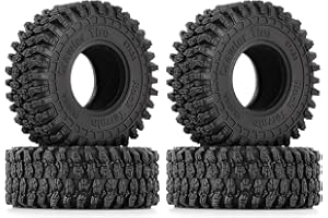 INJORA 1.0 Pneumatici- S5 Super Morbido Appiccicoso Pneumatici 57 * 22mm per TRX4M Axial AX24 SCX24 FCX24 FCX18 Enduro24 Upgrade, T1016